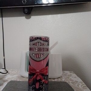 Harley-Davidson Red and Black Coffee Tumbler